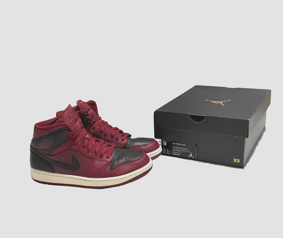 Jordan 1 Retro Mid 2017 Team Red Black Summit White Size 9 With Box Nike Mens main image 9